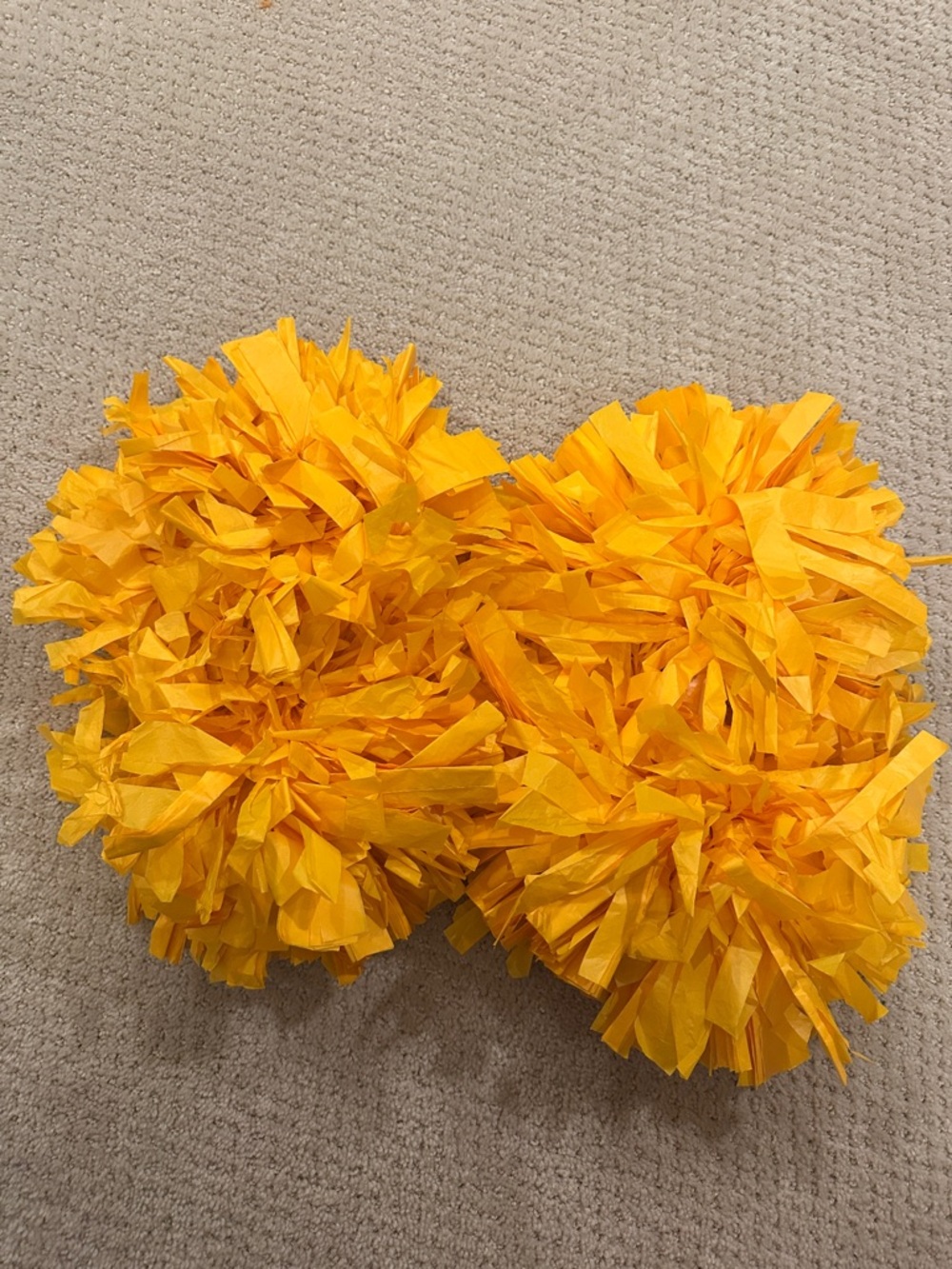 Gold Cheerleading Pom Poms - Set of 2